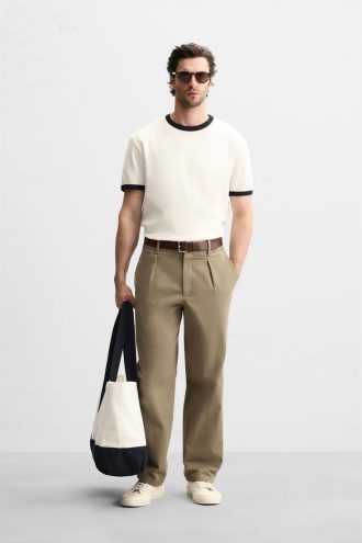 Men's Ringer T-Shirt with Contrast Trim