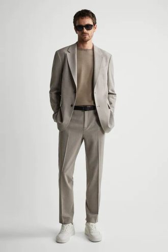 Casual Summer Suit Jacket & Trousers Set
